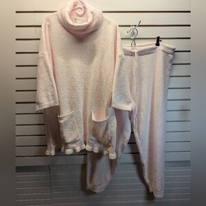 Ella Simone Plush 2 Piece Lounge Set Light Pink Size 3X  NWOT